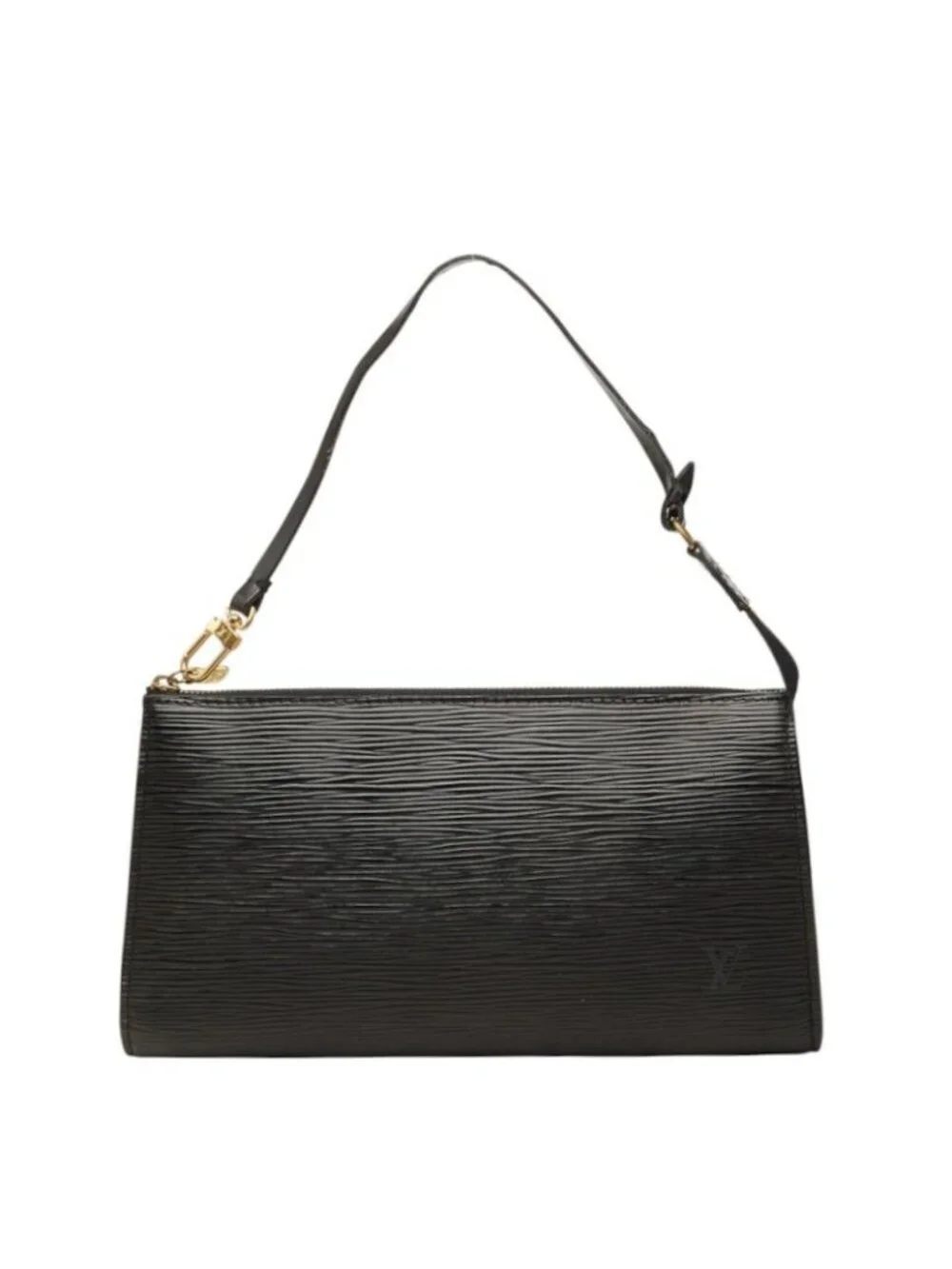 Louis Vuitton Epi Pochette Accessoires Pouch Handbag Noir Black Leather